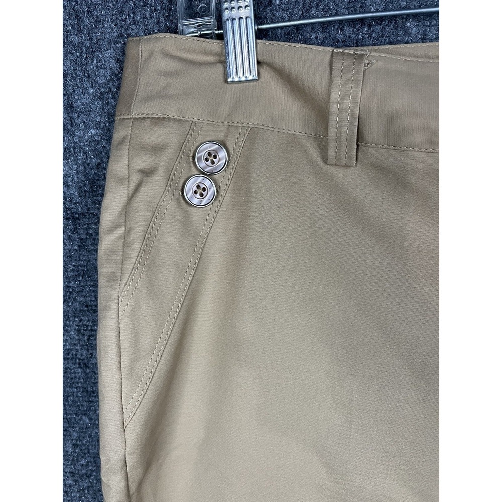 Rafaella Women's Khaki Pants Size 16 Tan Straight Leg Curvy Fit - Picture 2 of 11